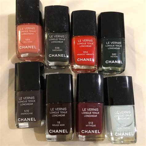 chanel polish swatches|discontinued chanel nail polish colors.